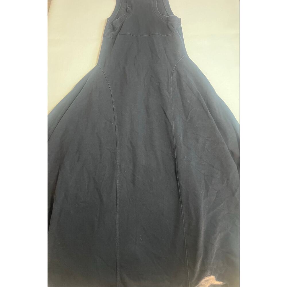 Free People FP Beach Dress Womens M Black Maxi Racerback Cotton Made USA Boho - Picture 10 of 12